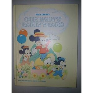 Vintage Rare 1983 Walt Disney Baby‎ The Early Years Baby Record Book Birth to 7